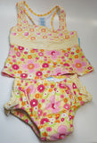 Tankini Swimsuit Set with Built-in Reusable Swim Diaper