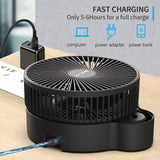 Rechargeable Battery Operated Folding Stand Fan