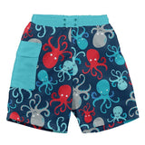 Swim Board Shorts with Built-in Reusable Absorbent Swim Diaper