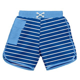 Swim Board Shorts with Built-in Reusable Absorbent Swim Diaper