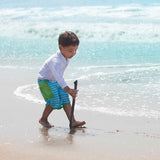 Swim Board Shorts with Built-in Reusable Absorbent Swim Diaper