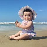 Swimsuit with Built-in Reusable Absorbent Swim Diaper