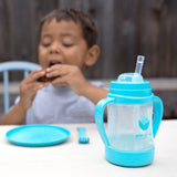 Glass Sip & Straw Cup