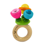 Flower Rattle made from Sustainable Wood