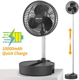 Rechargeable Battery Operated Folding Stand Fan