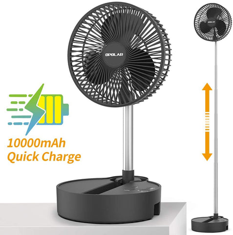 Rechargeable Battery Operated Folding Stand Fan