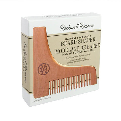 Beard Shaper Natural Pear Wood
