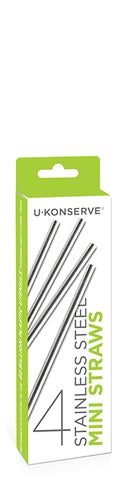 Stainless Steel Mini Straws (4-Pack)