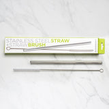 Stainless Steel Straw + Straw Brush