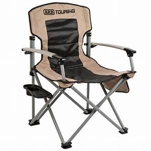 Camping Chair w/ Side Table - Tan